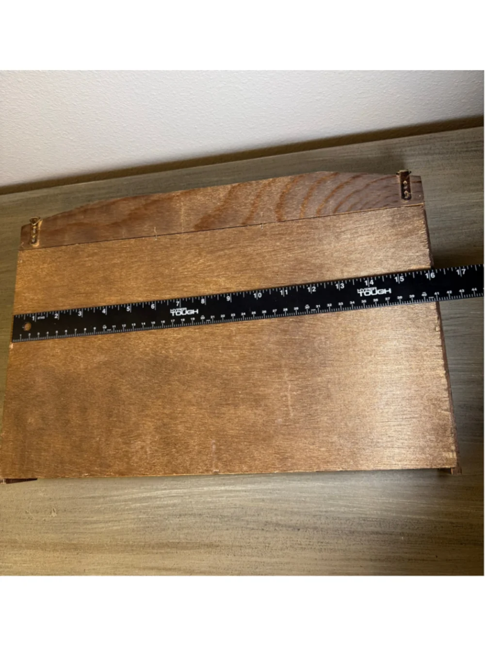 MCM Wooden Wall-Mount Letter Holder Office Organizer Landscape Scene